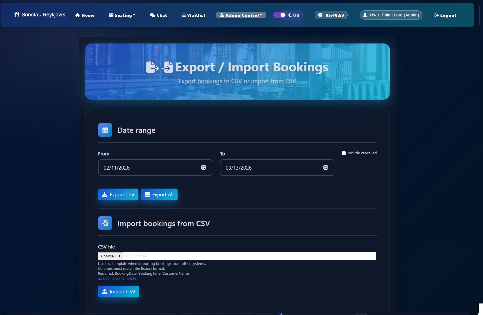 QuickTable — mynd 8